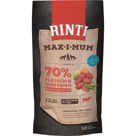 Rinti Max-i-Mum Hundetrockenfutter Adult 12 kg Rind Trockenfutter Hunde