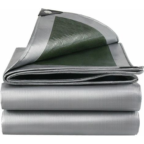 Telo protettivo  con occhielli, telo impermeabile e resistente ai raggi UV, telo in PE resistente, telo protettivo per esterni e interni, 160 g/m², 3M×4M