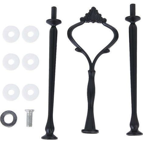 3 Tier Crown-Pattern Cake Cupcake Plate Holder Display Stand Handle Fittings (1/5)