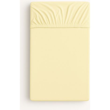 Sábana bajera de algodón para cuna 120x60 cm - crema (1/2)