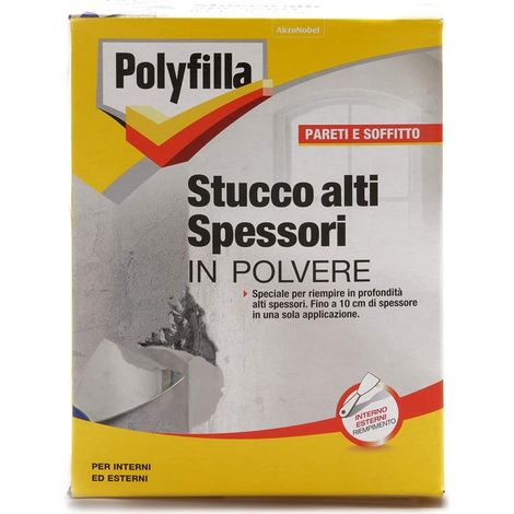 Stucco per alti spessori Polyfilla 1 kg (1/4)