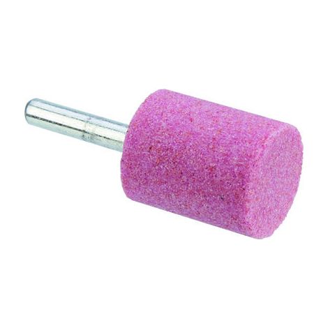 Meule sur tige au corindon rose - SCID - Cylindrique - Diamètre 25 mm - Hauteur 30 mm (1/5)