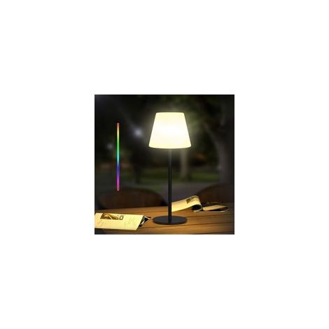 Lampe de table LED d'extérieur sans fil Blanc chaud et RVB