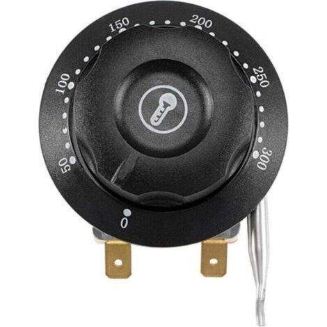 Thermostat Capillaire 250V 16A Réglable 50-300°C Pour Four Frigo Chauffage Câble 2m
