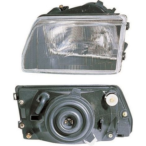 Phare avant gauche manuel noir H4 Fiat Cinquecento 1992-1998
