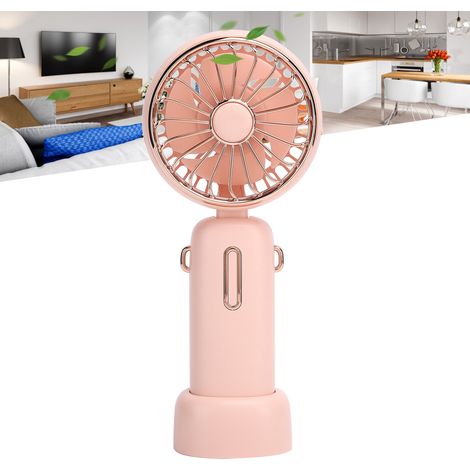 Mini ventilateur portable de voyage, cordon détachable inclus, appareil de refroidissement personnel à forte puissance de vent, ventilateur rechargeable silencieux avec 3 niveaux de vitesse-AquaForge (1/5)