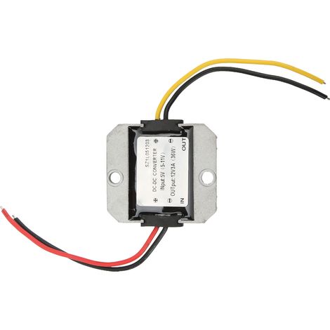 Module élévateur de tension CC étanche en aluminium moulé sous pression, convertisseur élévateur de tension à haut taux de conversion 5 à 12 V (1/5)