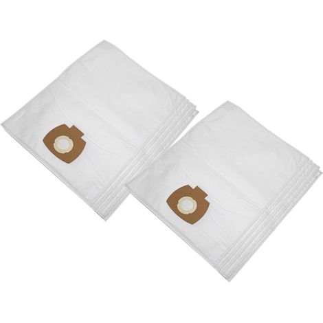 vhbw 10x Vacuum Cleaner Bag compatible with Metabo ASA 30 L PC Inox, ASA 25 L PC Vacuum Cleaner, 42 cm x 28.5 cm, White (1/4)