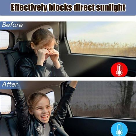 Pare Soleil Voiture Bébé 2 Pièces - Chaussette Voiture Soleil Anti Uv, Protection Uv Pour Enfants & Animaux, Accessoires Auto Pour (1/5)