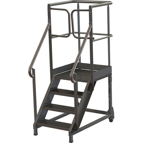 Marchepied acier 2 marches - Hauteur max. de travail 2.40m - PL400ACIER-240/GCP