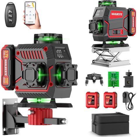 Niveau Laser 360 Autonivelant, 16 Lignes Laser Chantier, APP, IP54 Étanche (1/5)