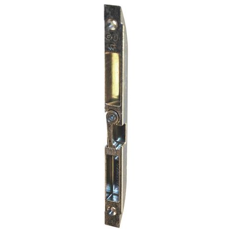 Ferco – Gâche centrale bois 189x16mm – Zamak traité FerGUard argent® – Pêne dormant et demi-tour – G2289300L1 (1/2)