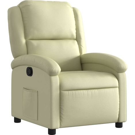 Maison Exclusive - Relaxsessel Creme Echtleder