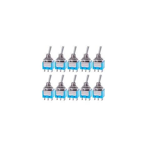Interruttore a bilanciere - Confezione da 10 - DPDT 6 pin - 3 posizioni - 6A 125V - Per quadro elettrico (1/5)