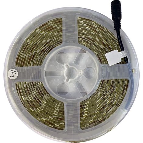 Ruban à LED lumière Froide SMD 5050 Bobine de Ruban adhésif 5 m 300 LED Blanc (1/5)