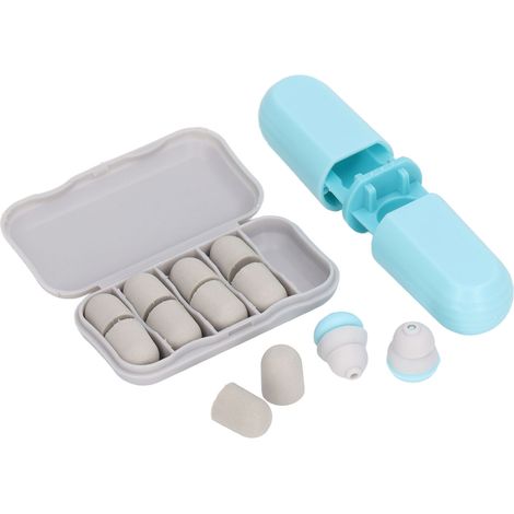 Bouchons d'Oreille Anti-Bruit pour Études en Dortoir - Isolation Sonore Max, Bleu