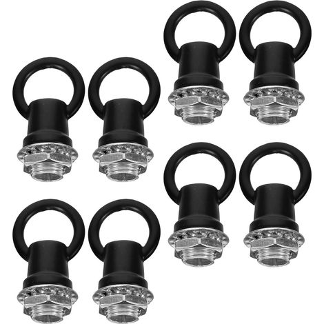 Lot de 8 crochets suspension M10 en alliage zinc et fer, écrous à œil (1/5)
