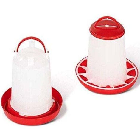 UlisemLot mangeoire 3 KG et Abreuvoir 3L pour Poules et volailles (1/4)