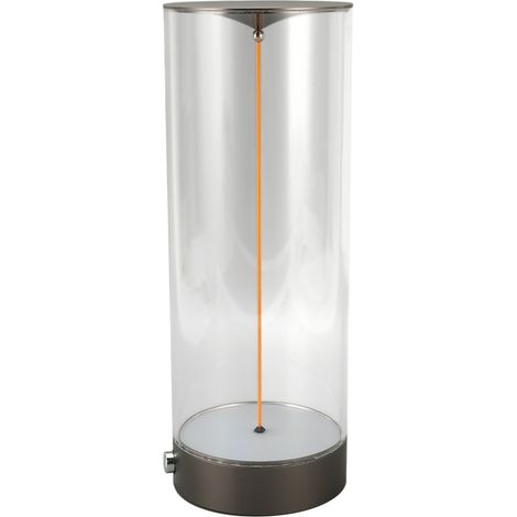 Lampe de chevet tactile à intensité variable, rechargeable par USB, minimaliste, LED, pour table de nuit, L (1/5)