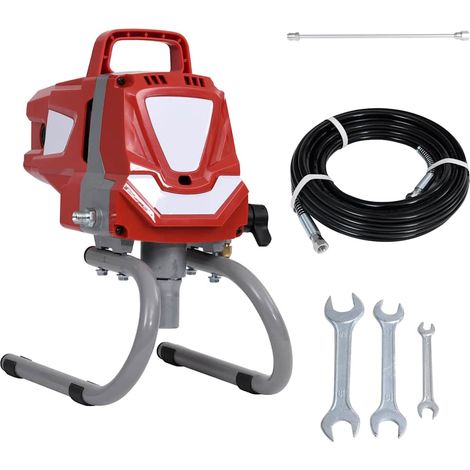 Pistolet à Peinture Sans Air Haute Pression 1010 W Pulvérisateur Acier Rouge 23 x 36 x 38 cm (1/5)
