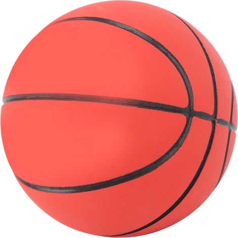 Hochelastischer Anti-Stress-Basketball aus Gummi, tragbar und dekorativ für Ihr Haustier (rot). (1/5)
