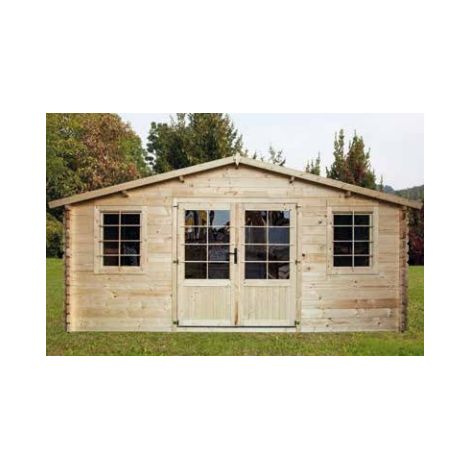 Casetta da Giardino in Legno d' Abete Nordico(40mm) - cm 500x500 cm - Senza Pavimento- ITALFROM315