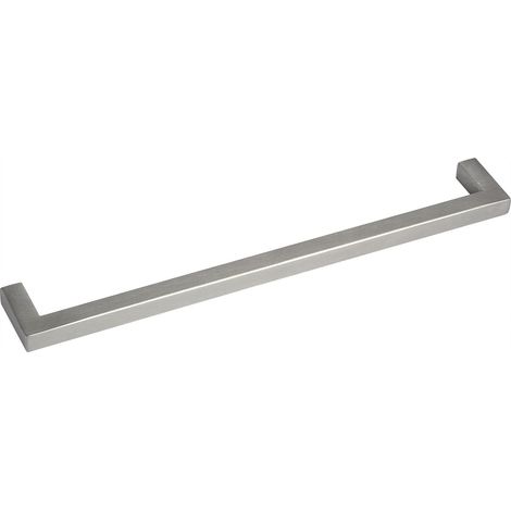 Poignée de meuble Largeur 330 mm Poignée de cuisine en acier inoxydable brossé Argenté Espacement des trous 320 mm (1/2)