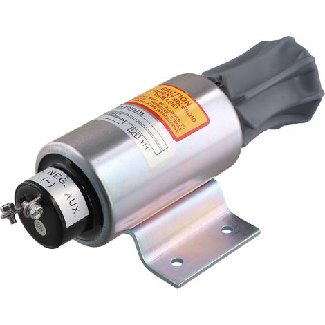 Électrovanne d'arrêt de carburant 24 V 437-2617 4372617 pour Perkins 4006 4008 4012 (1/5)