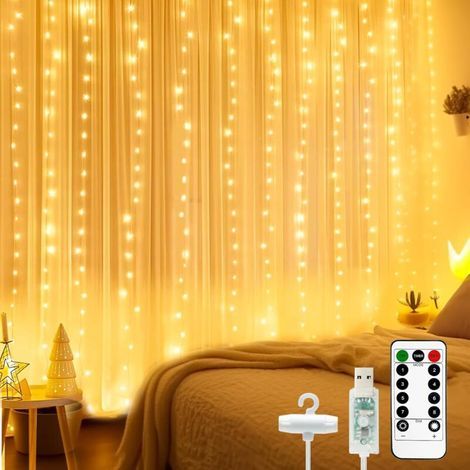 Rideau lumineux LED 2 x 2 m