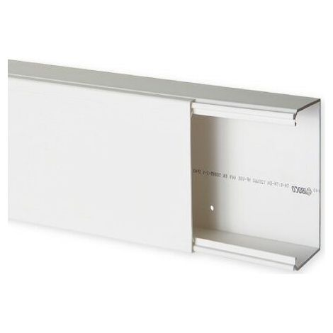 Goulotte de distribution TA-E 120x60mm - Barre de 2m - 1 compartiment - Blanc (1/2)