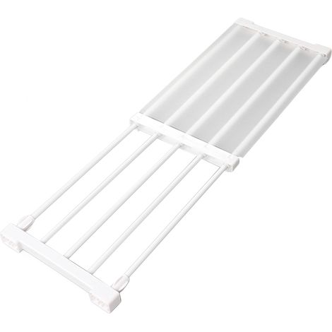 Étagère extensible à tension pour placard, sans clous, séparateur de rangement pour armoire, longueur 50 à 80 cm / 19,7 à 31,5 pouces (1/5)