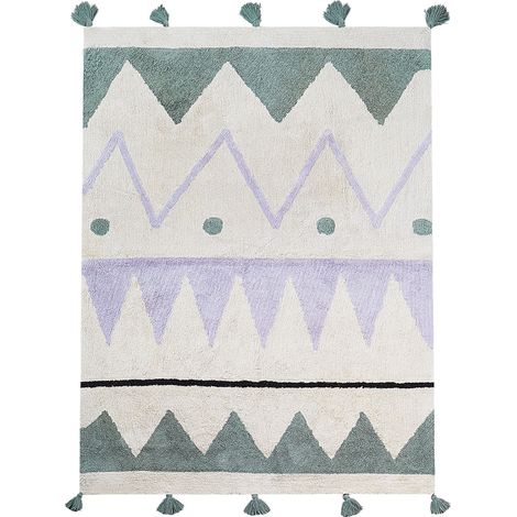 Kinderteppich ALAKOL Bunt 140 x 200 cm Baumwolle