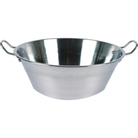 Edelstahlbecken mit 2 Griffen, Durchmesser 38 cm, 9L LE PRATIQUE