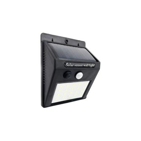 FAB 166663009 Lampada da parete Solar 5000k Kira Black 200 Lm Ip55 12,2x9,5x4,4 Cm Sensore di movimento e crepuscolare. (1/2)