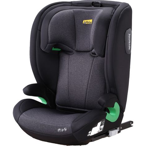 Siège auto enfant i-Size R129 avec ISOFIX, rehausseur 15-36 kg pour 100-150 cm, dossier réglable, appuie-tête 10 positions, protection latérale, noir  CHICFURN (1/5)