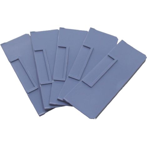 Diviseur de casiers RS PRO Avant vers arrière Bleu, à utiliser avec Bac pour étagère 234 x 90 mm ( Prix pour Paquet de 20 )