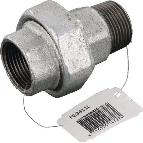 Acopl. galv. hembra/macho 1" UNIVERSAL FG3411L