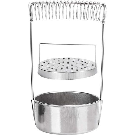 Peinture Brosse rondelle Peinture à l'huile Stylo Droit Lavage Baril Titulaire Acier Inoxydable Pinceau nettoyant Filtre Porte-écran pour Artistes (1/5)