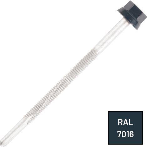 Vis Autoperceuse Zamatop IPN Tête Hexagonale 12 Ø 6X85 Laqué RAL 7016 (1/2)
