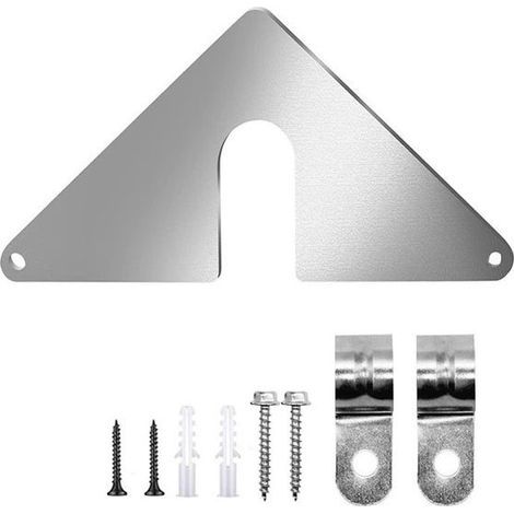 Aluminum Mounting Plate for Outdoor and Indoor Wall-Mounted Faucets, Compatible with All Types of Faucets for Easy Installation (1/5)