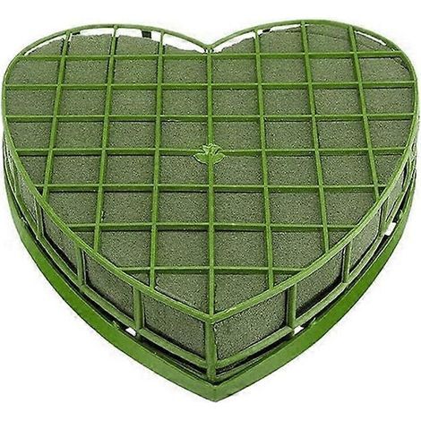 Décorations de mariage : cage de voiture en mousse en forme de cœur avec ventouse, support à fleurs en polystyrène, porte-bouquet de mariée, accessoire de voiture pour la mariée. (130 caractères) (1/4)