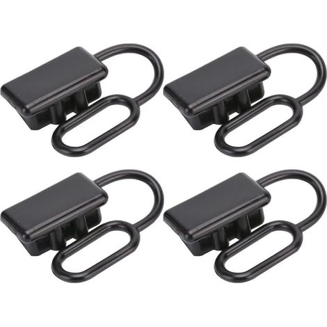 4 pièces/ensemble bouchon de batterie couvercle en caoutchouc souple capuchon anti-poussière, for connecteurs de couvercle de prise Anderson connecteurs d'alimentation cc 50A (1/4)