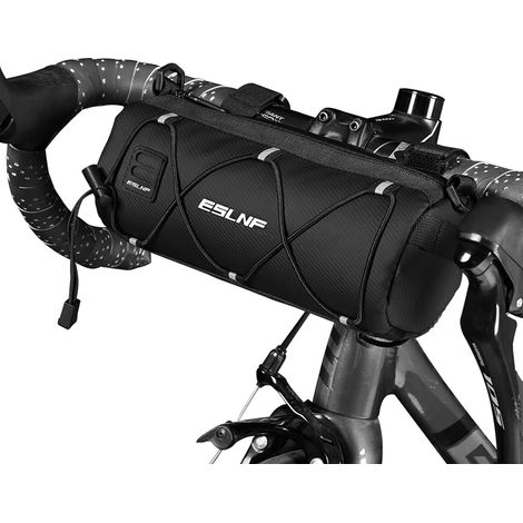 ESLNF Sacoche Guidon vélo 2,4 L - Sacoche de Cadre Multifonctionnelle avec Bandoulière - Idéale pour Bikepacking, VTT, VTC et vélo de Route (1/5)