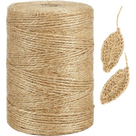 300 m 1 mm Naturbraunes Hanf-Geflechtseil (1/5)