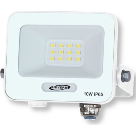 TRADE SHOP - Faro Proiettore Smd Led Floodlight 10w Slim Ip65 Bianco Luce 3000k 4000k 6500k Ek05-10w-b - -Bianco Naturale      - (1/3)
