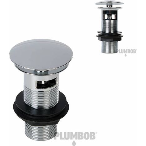 TAPPO PILETTA SCARICO LAVABO FLUSSO LIBERO CLICK CLACK DIAM 1-14'' 32MM FORO 081