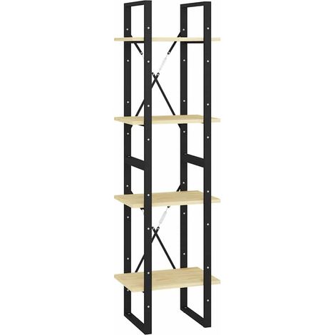 vidaXL Estantería de 4 niveles madera maciza de pino 40x30x140 cm (1/2)