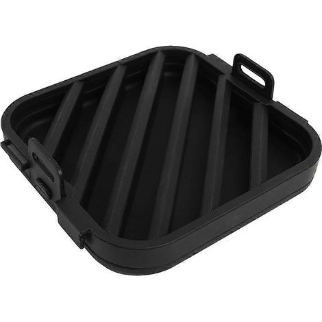 Multifonction gril poêle cuisson cuisine accessoires huile commande friteuse à air silicone barbecue support noir (1/5)