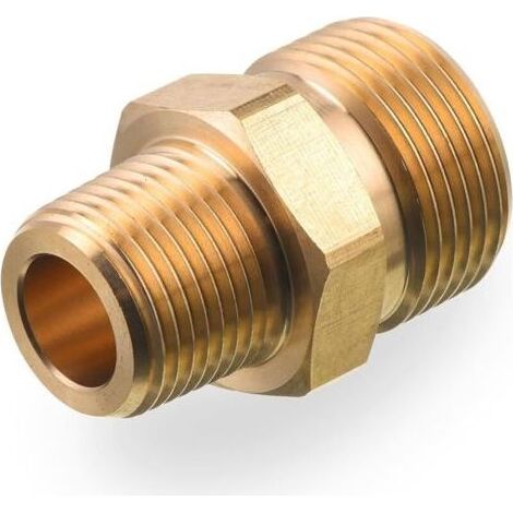 Raccord de nettoyeur haute pression M22, adaptateur NPT mâle 3/8" vers M22 14 mm mâle, 4500 PSI (1/5)