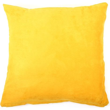 Housse de coussin unie 45,7 x 45,7 cm, housse de coussin carrée douce et luxueuse (1/5)